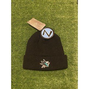 Vintage YTK Zephyr Graf-X San Jose Sharks winter hat cuffed beanie NWT